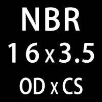 แหวนซีลการปิดผนึก Nbr วงแหวน Cs3.5Mm Od12/13/14/15/17/16/18/19/20Mm แหวนยาง O ปะเก็นน้ำมัน O-Ring เครื่องซักผ้า50ชิ้น/ล็อต (Od16Mm)