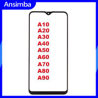 Ansimba กระจกด้านนอกหน้าจอด้านหน้าพร้อมกาวโอก้าสำหรับ Samsung Galaxy A10 A20 A30 A40 A50 A60 A70 A80หน้าจอ A90แอลซีดีอะไหล่ซัมซุงกระจกแผ่นหน้าจอโทรศัพท์ Samsung Galaxy A10 A20 A30 A40 A50 A60 A70 A80 A90