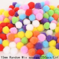 10/15/20/25/30Mm Mini Soft ลูกปอมปอมผ้ากำมะหยี่ขนปุย Pompom สำหรับของตกแต่งงานแต่งงานในบ้านของเล่นแฮนด์เมด DIY อุปกรณ์งานประดิษฐ์