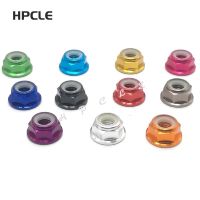 [HOT JIAZZAQQMGW 555] 10PCS M2 M2.5 M3 M4 M5 M6ที่มีสีสันอลูมิเนียมหน้าแปลน Hex Nylon Lock Nuts Nylon Rivet Nut Rivnut ถั่ว DIN6926 GB6183.1