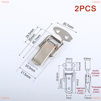 YANAO 2ชิ้นหัวเข็มขัดปากเป็ดวินเทจขนาดเล็กล็อคหน้าอกกล่องของขวัญกระเป๋าเดินทางหัวเข็มขัดสลับสลักหนีบจับ