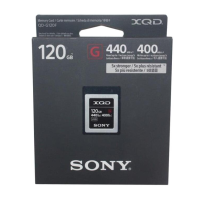 Sony 120GB G Series XQD Memory Card QD-G120F - Read: 440 MB/s ; Write: 400 MB/s