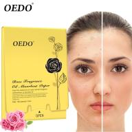 OEDO 1 hộp 90 miếng giấy thấm dầu hương hoa hồng, kiểm soát dầu, làm trắng da - INTL thumbnail