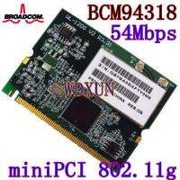 【✲High Quality✲】 baijiangyong Broadcom Bcm4318ไร้สาย Wlan การ์ดเชื่อมต่อเครือข่ายไวไฟมินิการ์ดพีซีไอ Abg 54Mbps โมดูลอีเธอร์เน็ต