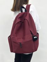 Uniqlo High-end 2023 NEW Luo Xiaomi schoolbag for junior high school students high school students simple solid color large-capacity backpack computer travel backpack schoolbag New