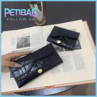 PETIBAG ง่าย หนัง PU เล็กไปหน่อย หลายบัตร ที่ใส่บัตร กระเป๋าคลัทช์ กระเป๋าเงิน กระเป๋าสตางค์ใบสั้น