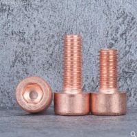 ✢✺☽ 2-10pcs DIN912 M3 M4 M5 M6 M8 T2 Copper cup head hexagon socket head cap screw