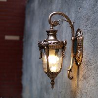 Outdoor Wall Lamp LED Vintage Porch Light Waterproof Exterior Sconce Home Decor Lighting Fixture For Garden Courtyard