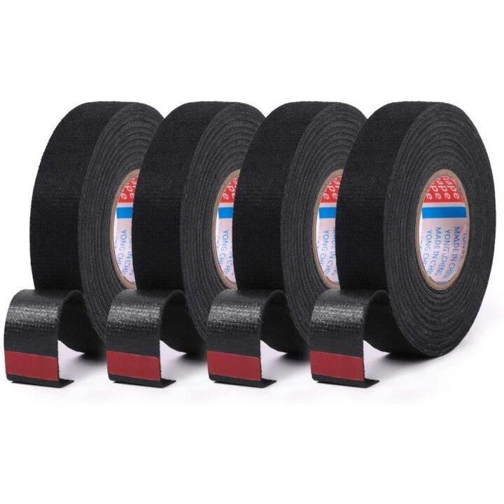 15-25m-wire-harness-tape-fabric-adhesive-heat-resistant-automotive-loom-wrapping-for-electrical-insulation-cable-fixed