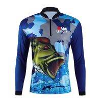 ABUGARCIA Anti-UV Fishing Clothing With Zipper Quick Drying Sun Protection Fishing Shirts 2023 Mens Fishing Jerseys