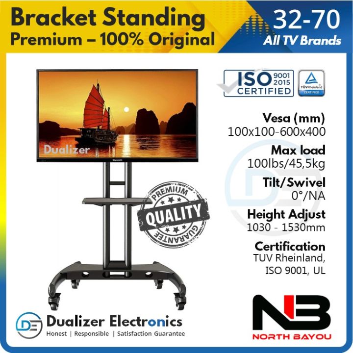 Bracket Braket Tv Standing Inch Stand Roda Tv Lazada Indonesia