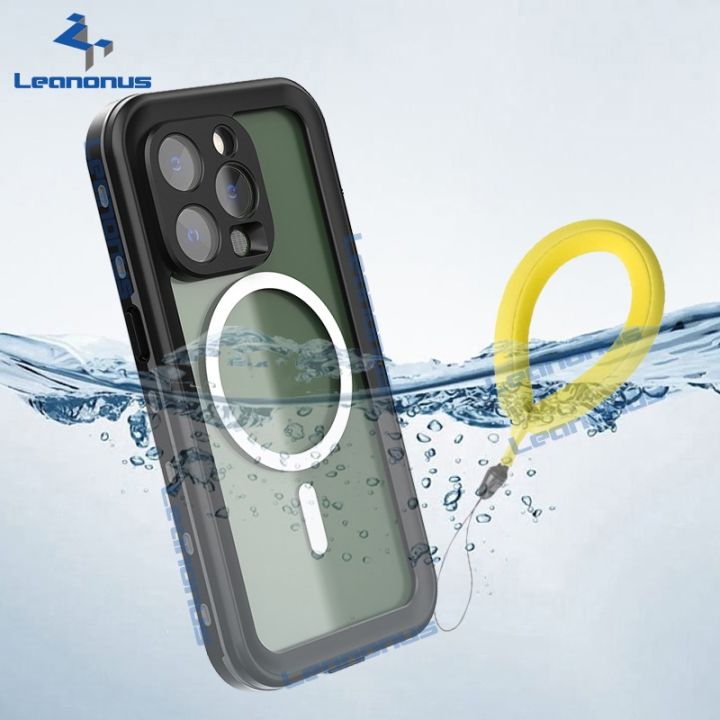 ip68ซองกันน้ำสำหรับ-iphone-14-13-12-15-pro-max-เคสโทรศัพท์กันน้ำกันน้ำซีล360แบบเต็ม