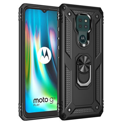 เคสโทรศัพท์มือถือ Motorola MOTO G9 Play,เคสมือถือกันกระแทกมีขาตั้งเกราะแข็งเคส MOTO G9Play ด้านหลัง