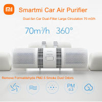 Xiaomi Smartmi Car Air Purifier Dual-Filter Air Cleaner Ionizer with Filter Remove PM2.5 Formaldehyde Anion