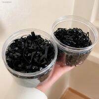 ✲﹉ Boxed/Set Disposable Rubber Band Hair Rope Fashion Bold And Thick Black Small Hair Ring High Elastic Durable Hair Accessories