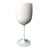 【CW】 1 Pieces White/RedBlack/ Plastic Cups Flute Stemware Wine Glass Banquet 3 Color  Cup Goblet Beer Whiskey