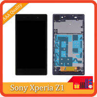 จอแสดงผลเดิมสำหรับ L39H Sony Xperia Z1 L39 C6902ชิ้นส่วนจอสัมผัสแอลซีดีของเครื่องแปลงดิจิทัล C6906ที่มีกรอบ