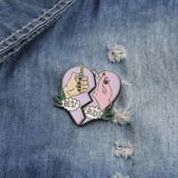 BEST BUDS Brooch Fashion Enamel Pins Collar Pins For Unisex Child Womens Clothing Decorate Best Friend BFF Jewelry 24setslot