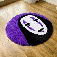 【SALES】 LAKEA Handmade Tufted Rug Soft Smile Face Carpet Round Cartoon Children Anit-Slip Floor Mats Japense INS Style Balcony Porch Rug