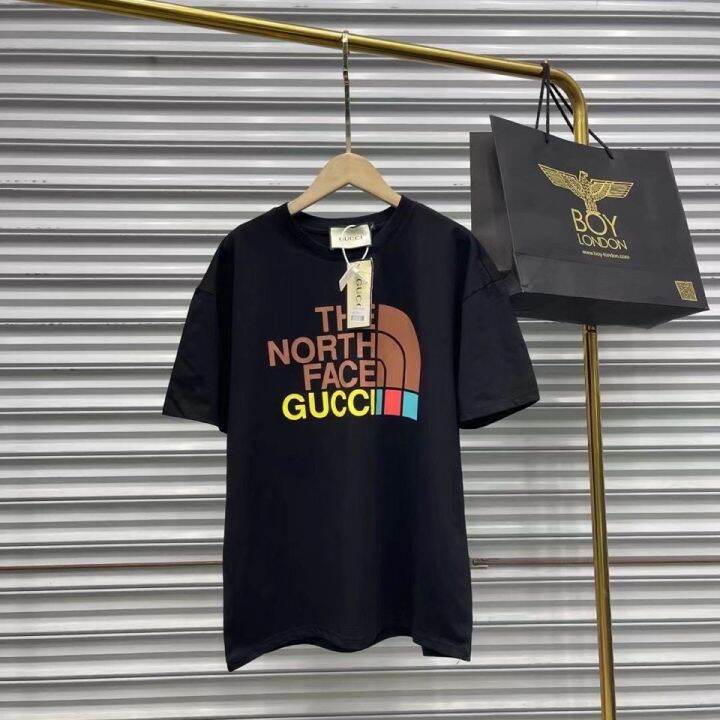 มีเช็น-north-face-เสื้อยืดผ้าฝ้ายพิมพ์ลายคลาสสิก2021แบบใหม่เท่ๆ-north-face-แขนเสื้อแขนสั้นคอกลมโลโก้ยอดนิยมสำหรับผู้หญิงและผู้ชาย