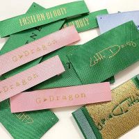 custom logo products labels clothing lable for garment personalized trademark Stickers Labels