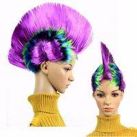 【hot】◈๑❄  9 Styles Hair Wig Punk Costume Masquerade Headdress Men Cockscomb Hairstyle Bar