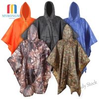 【hot sale】 □℡┋ B53 MYRON High Quanlity Backpack Rain Cover Outdoor Hiking Cycling Poncho Raincoat Waterproof Tents Accessories 3 in 1 Camping Tent Mat Rainning Coat Hood/Multicolor