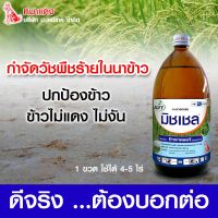 มิชเชล-บิวทาคลอร์ 60% ( 1 ลิตร ) คุมเลน คุมเปียก-คุมแห้ง ในนาข้าว ฉีดคุมหลังหว่าน 0-4 วัน สารกำจัดวัชพืชหญ้าดอกขาว หญ้าข้าวนก หญ้านกสีชมพู