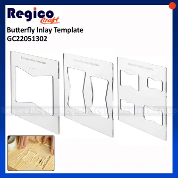Bow Tie Joint Woodworking Tool Professional Butterfly Inlay Template  Transparent Decorative and Router Templates for Woodworking
