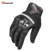 Hot Riding Tribe ฤดูร้อนถุงมือผู้ชายสำหรับรถจักรยานยนต์ Breathable &amp; Hard Knuckle Hand Protection Design Touch Screen ถุงมือขี่,MC-56