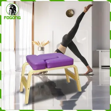 Buy Yoga Headstand Bench Online, Wooden Yoga Props