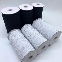 ✣ 3/6/8/10/12mm 5yards Elastic Band Masks Sewing Elastic Ribbon Elastic Spandex Band Trim Sewing Fabric DIY Garment Accessories