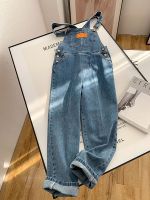 【YD】 Jeans Suspender Trousers Loose Waist Denim Pants Female Fashion Jumpsuit Streetwear