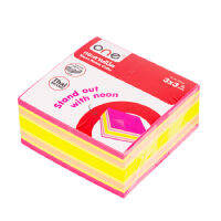 ONE กระดาษโน้ต 3"x3" สีสะท้อนแสง  รุ่น O2153 (แพ็ค400แผ่น)