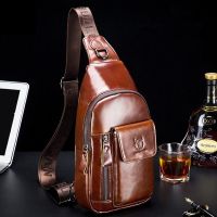 ✉  2023 New Fashion Leather Crossbody for Men Messenger Chest Packs Shoulder Pack