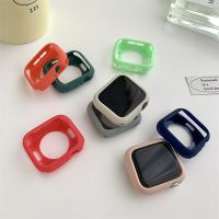 Candy Case For Apple Watch Series 7 4 5 6 SE 3 2 1 Colorful Cover Protective Shell For iWatch Series 41 45 38 42 40 44 mm Bumper