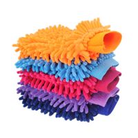 Haywood1 1Pc Car Washing Cleaning Gloves Coral FleeceCar Dust Washer Mitt Anti Scratch Household Color Accessory