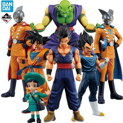 In Stock BANDAI Ichiban KUJI DRAGON BALL SUPER: HERO Son Gohan Piccolo Goku Vegeta GAMMA1 2 Pan Anime Action Figures Model Toy