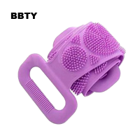 ButtBeauty Body Scrubber ถูกลับ Peeling Massage Shower Extended Scrubber Skin Clean Brushes Body Sponge แปรงซิลิโคนผ้าขนหนูอาบน้ำ