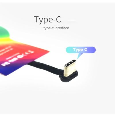 ตัวรับชาร์จไร้สาย Qi Fast แม่เหล็ก2A 5V ตัวรับ Qi ตัวรับที่ชาร์จแบบไร้สายสำหรับแท่นวางมือถือแอนดรอยด์ Type C