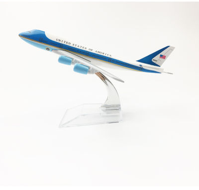 Yalinda Air United States Of America Air force one Boeing 747 Aircraft Model 16cm Die-cast Metal Airplane Toy Model Plane Kids Gift