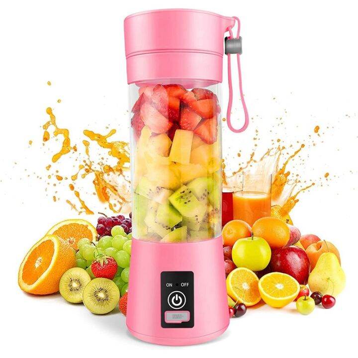 Mini Blender for Shakes and Smoothies Rechargeable USB 380Ml Traveling