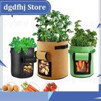 Dgdfhj Shop 5x 4/7/10 Gal Potato Plant Grow Bags Home Garden Tomato Growing Pot Greenhouse Veg Planters