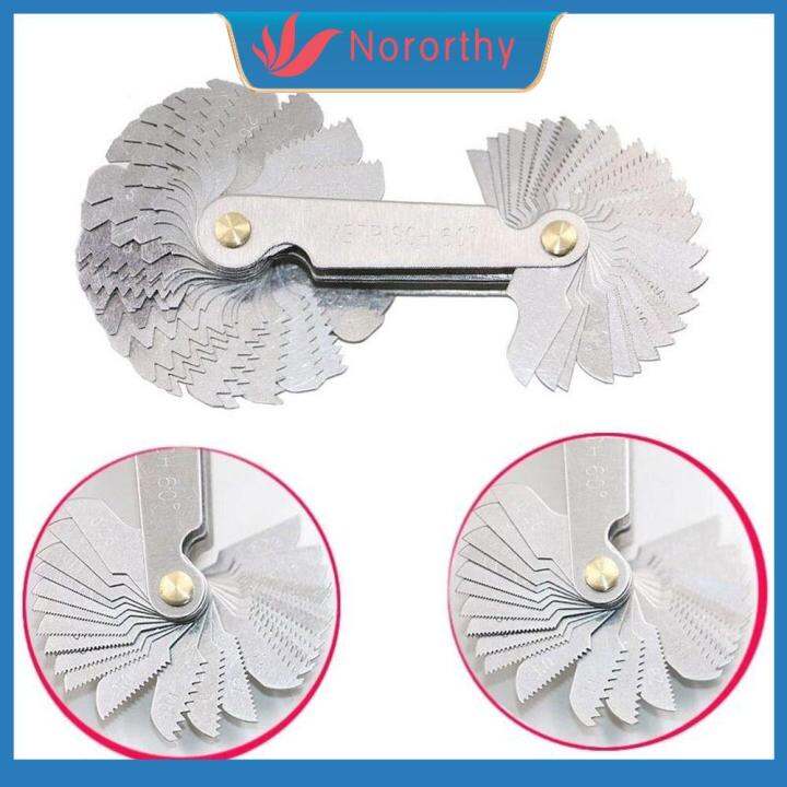 NORORTHY 58pcs Lathe Combination Tools Gear Tooth Gauges Center