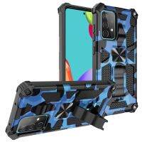 {MOUDU} Anti Fall ที่มองไม่เห็นวงเล็บแม่เหล็ก Camouflage สำหรับ Samsung Galaxy A02 A03 A12 A22 A51 A52 A71 Nacho EU 4G 5G ฝาครอบ