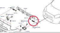 แป้นยึดกันชนหน้าซ้าย NISSAN MARCH 62225-1HH0A (เป็นอะไหล่แท้ Nissan) รหัส A235