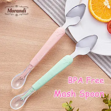 Baby Feeding Spoon Multifunctional Spoon Silicone Fruit Puree