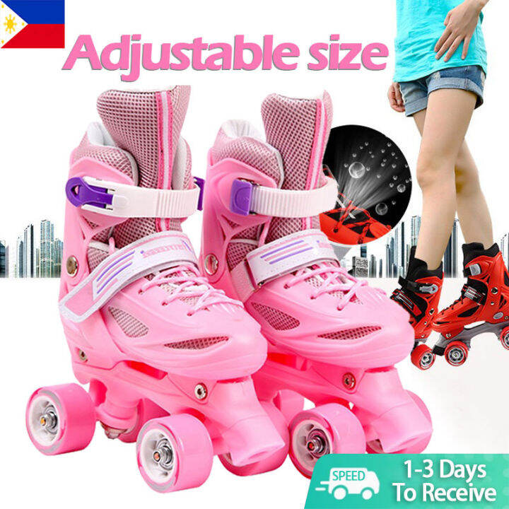 BanWei children's outdoor roller skates size adjustable girls double ...