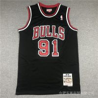 Top-Quality [9 Styles] NBA Jersey Chicago Bulls 91 # RODMAN Retro Black Basketball