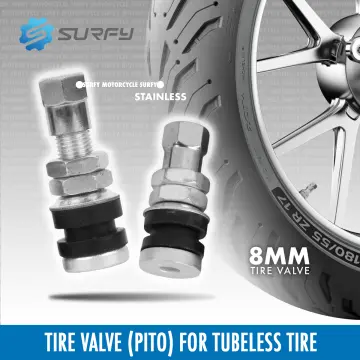 Car Auto Stainless Steel Clamp-In Tubeless Tyre Tire Wheel Valves (Air nut)